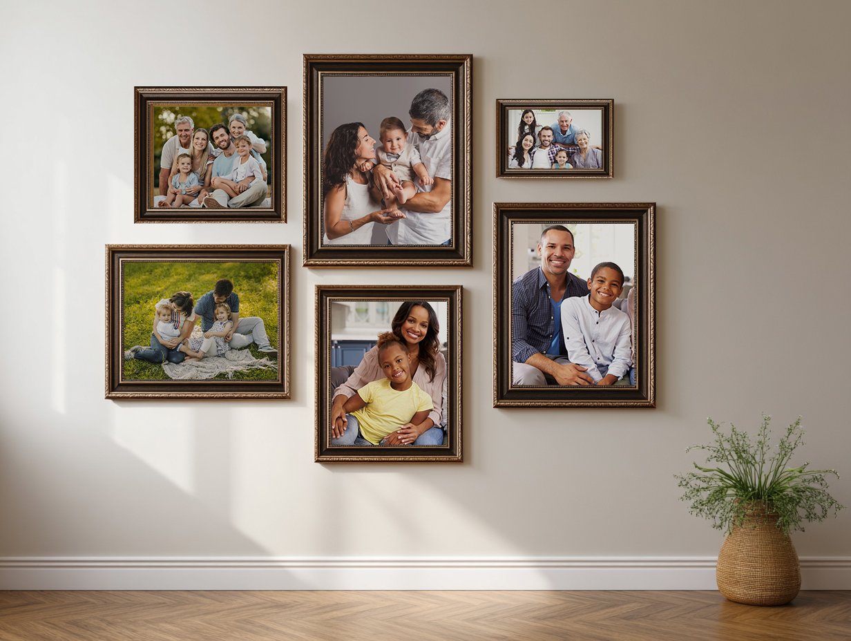 Cuadro con marco y cristal 