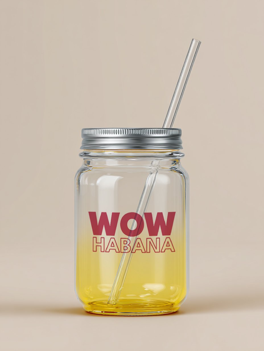 Vaso de cristal con tapa