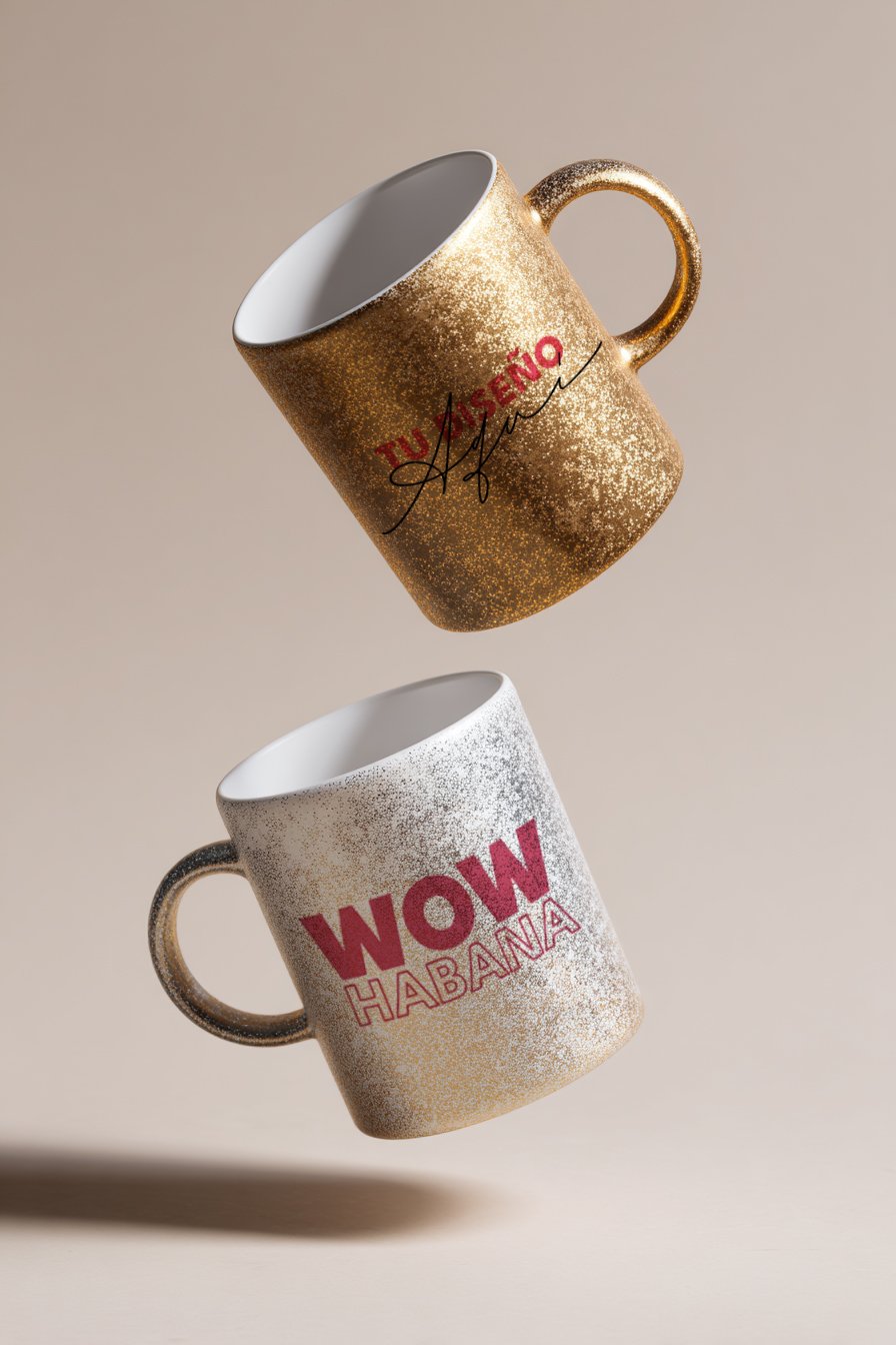 Taza escarchada personalizada