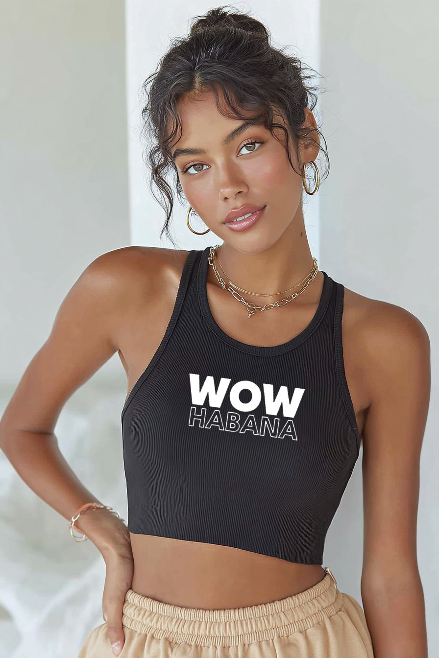 Top tank negro personalizado